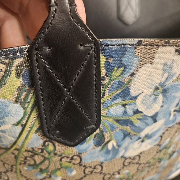 Gucci Bloom Floral Blue Tote Bag - Reversible - Picture 3 of 16